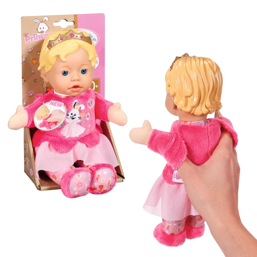 ANNA BABY  BABY born Anna Beige 36cm – Realistic Baby Doll for Puppet Play